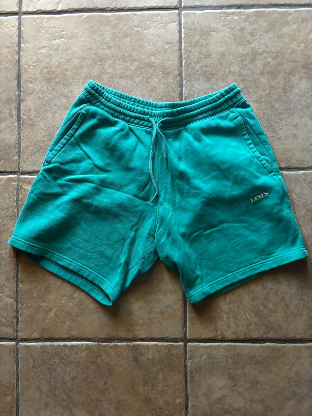 Levi's Teal Men's Fleece Drawstring Shorts